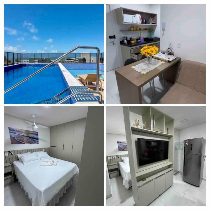 Apartamento Lindo Flat No Compact Tambau 8 Andar Em Tambau Vista O Mar *